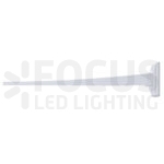 Zij-montagebeugel wit voor Surface led noodverlichting