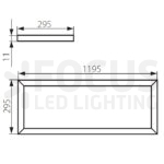UGR<19 Flat led panel 28W 120x30cm Philips CertaDrive - Afbeelding 4