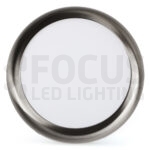 Geborsteld chromen RVS ring voor Multi 3CCT led downlight Ø300mm - Afbeelding 2