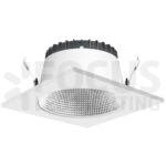 Vierkante rand wit voor EVO led downlight Ø232mm - Afbeelding 2