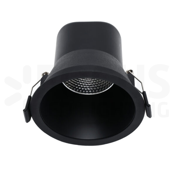 Beam UGR<16 3CCT 2700/3000/4000K TRIAC-DIM 6W CRI>90 IP44 Ø81mm zwart