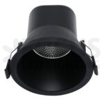 Beam UGR<16 3CCT 2700/3000/4000K TRIAC-DIM 12W CRI>90 IP44 Ø140mm zwart