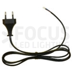 Top Connect EURO zwart aansluitsnoer 5 meter 2x0.75mm2