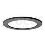 Ronde rand zwart voor EVO led downlight Ø232mm