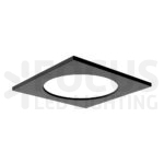 Vierkante rand zwart voor EVO led downlight Ø174mm