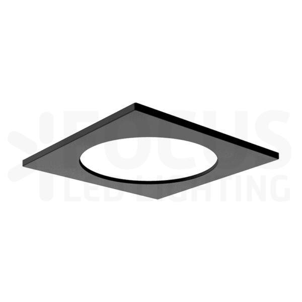 Vierkante rand zwart voor EVO led downlight Ø174mm