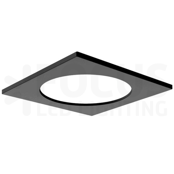 Vierkante rand zwart voor EVO led downlight Ø232mm